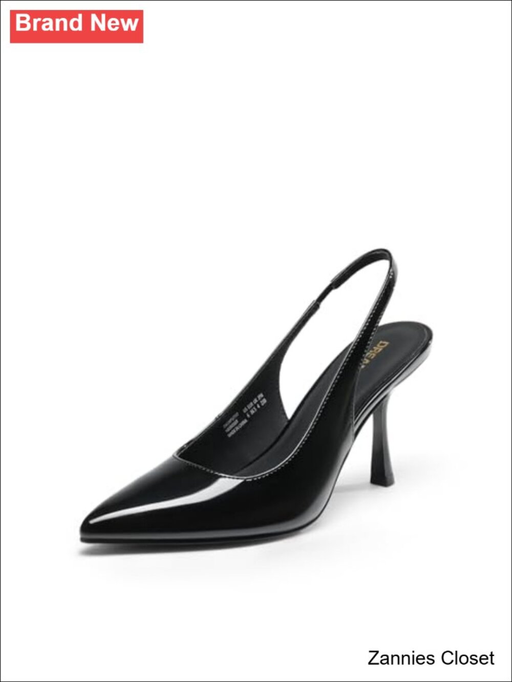 ✨ DREAM PAIRS Women's Slingback High Heels Pumps Pointed Toe Faux Leather Faux